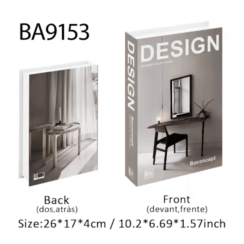 Luxury Decorative Fake Book Storage Box Aesthetic Coffee Table Bookshelf Decor 21