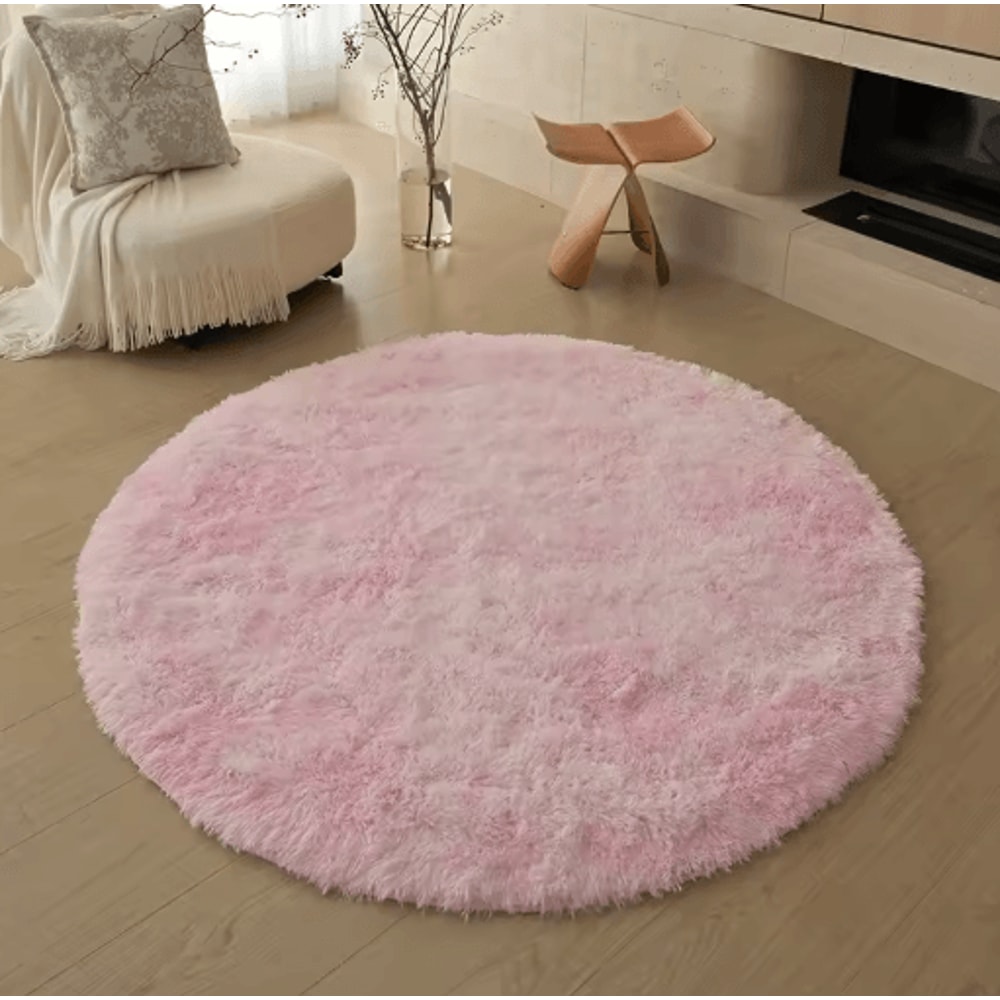 UltraSoft Round Plush Kids Rug Fluffy Nursery Playroom Floor Mat 1