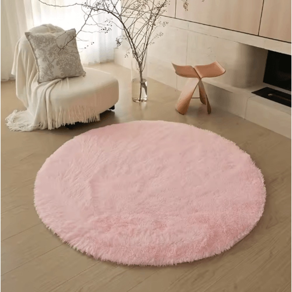 UltraSoft Round Plush Kids Rug Fluffy Nursery Playroom Floor Mat 10