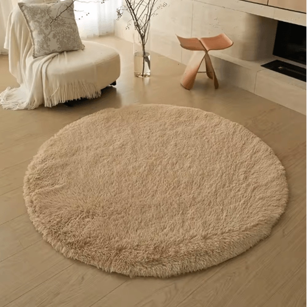 UltraSoft Round Plush Kids Rug Fluffy Nursery Playroom Floor Mat 3
