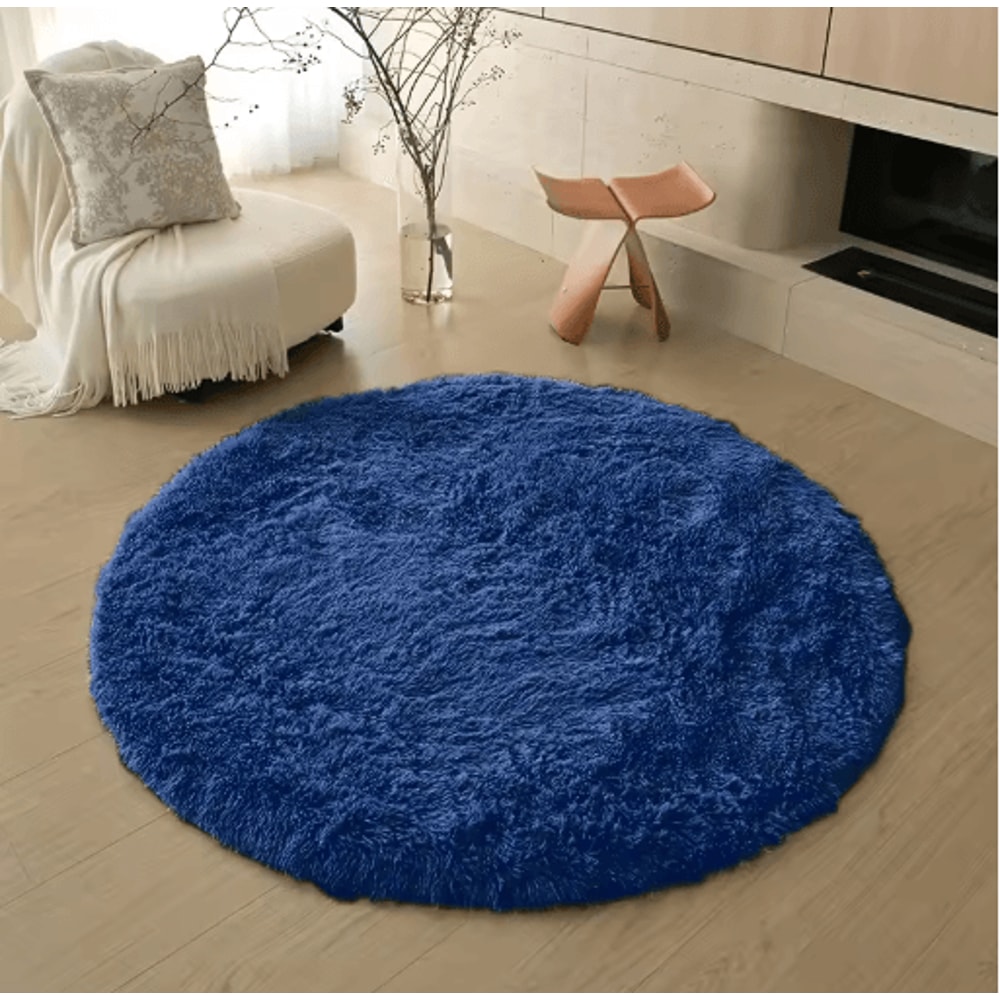 UltraSoft Round Plush Kids Rug Fluffy Nursery Playroom Floor Mat 4