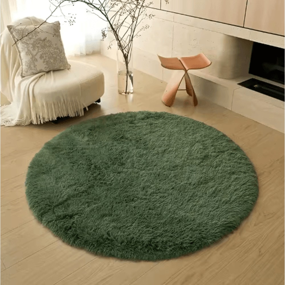 UltraSoft Round Plush Kids Rug Fluffy Nursery Playroom Floor Mat 5