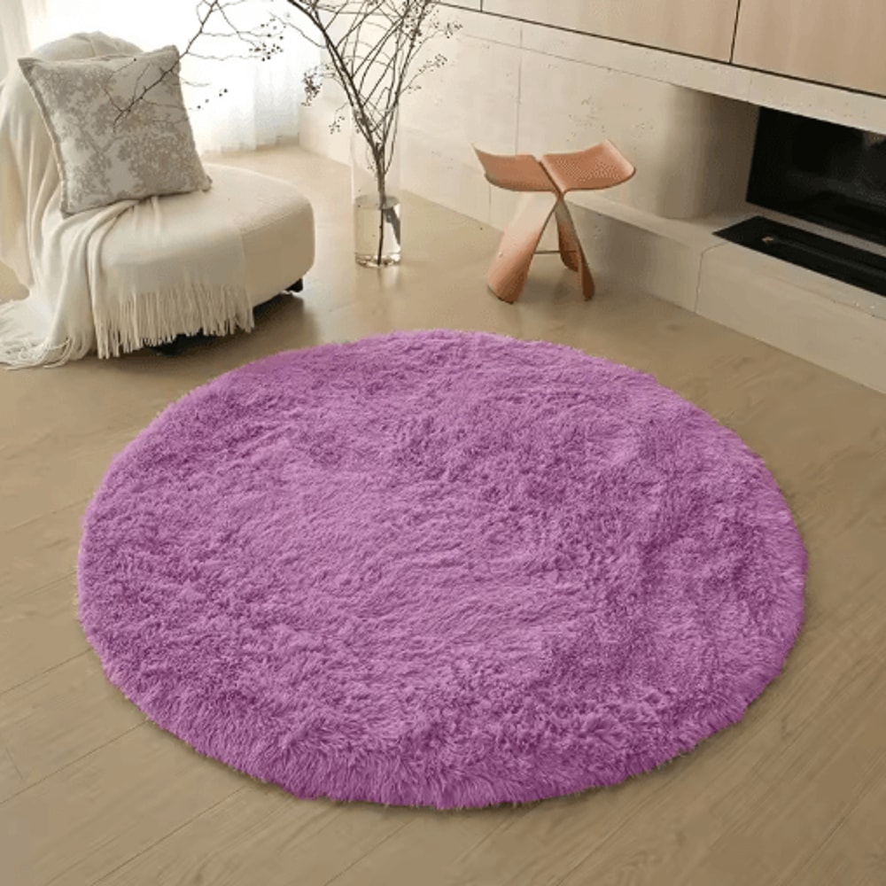 UltraSoft Round Plush Kids Rug Fluffy Nursery Playroom Floor Mat 6