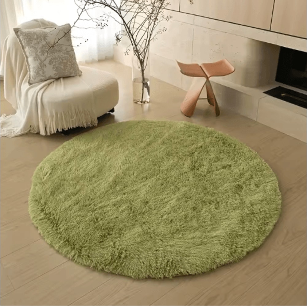 UltraSoft Round Plush Kids Rug Fluffy Nursery Playroom Floor Mat 8