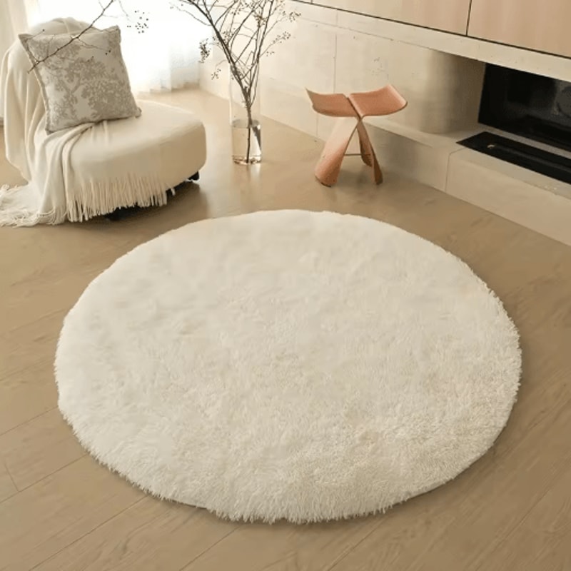 UltraSoft Round Plush Kids Rug Fluffy Nursery Playroom Floor Mat 9