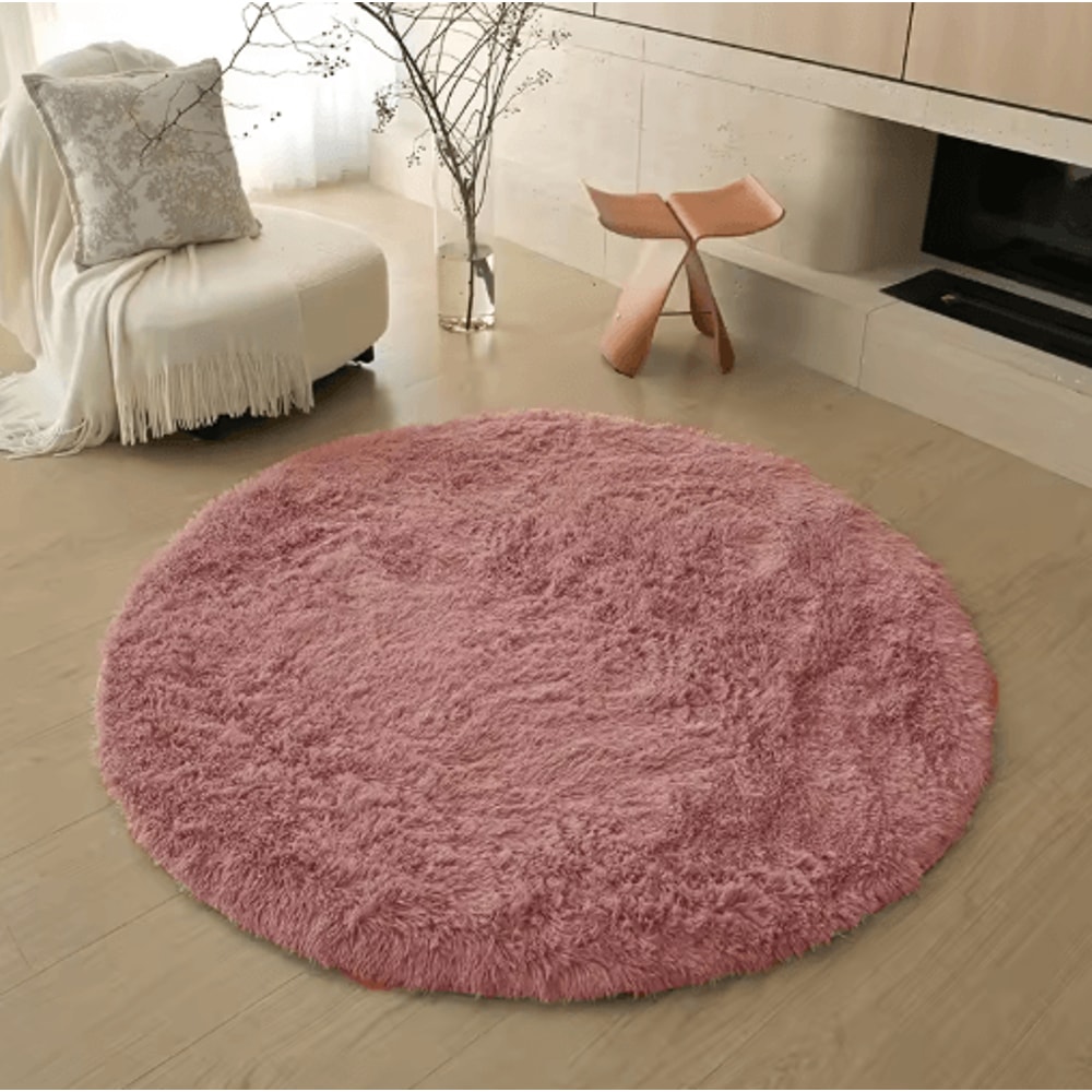 UltraSoft Round Plush Kids Rug Fluffy Nursery Playroom Floor Mat 13