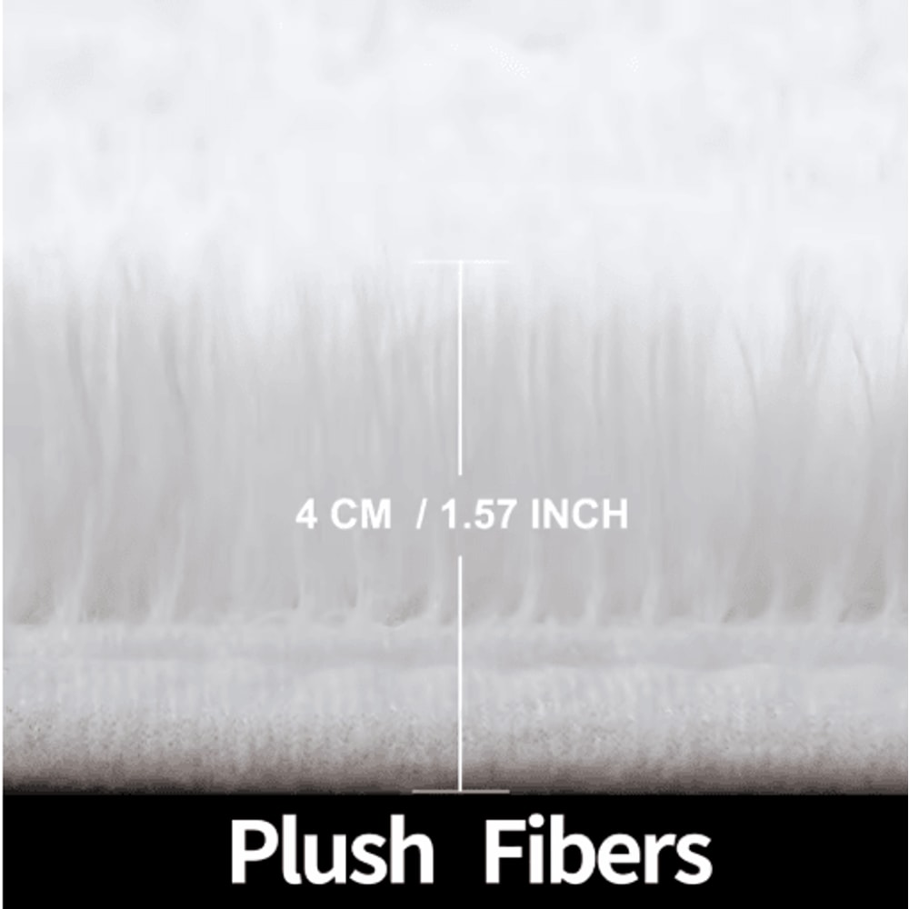 UltraSoft Round Plush Kids Rug Fluffy Nursery Playroom Floor Mat 15