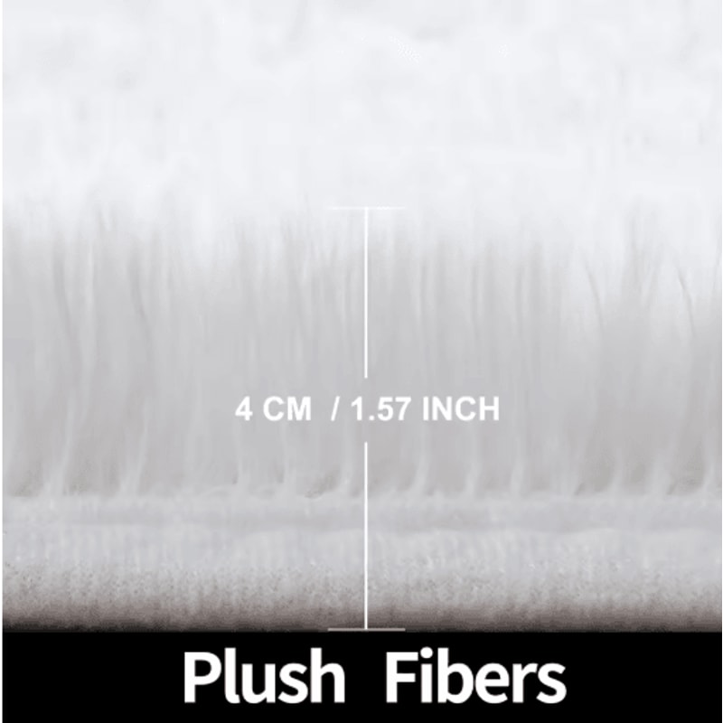 UltraSoft Round Plush Kids Rug Fluffy Nursery Playroom Floor Mat 15
