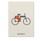 Abstract Bauhaus Orange Wall Art Modern Geometric Sunrise Bicycle Poster 11