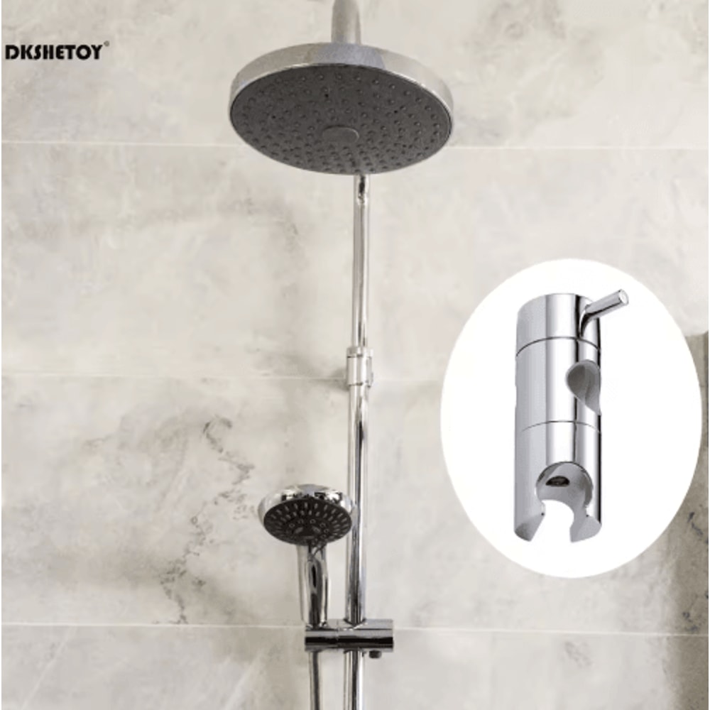 Adjustable Shower Head Holder Clamp 19 25mm Hand Shower Mounting Bracket Arm Adapter 0