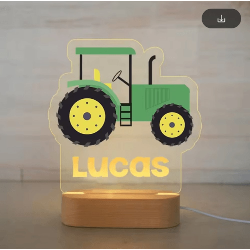 Personalized Animal Acrylic Night Light Custom Name LED Lamp For Kids 1