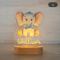 Personalized Animal Acrylic Night Light Custom Name LED Lamp For Kids 6