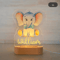 Personalized Animal Acrylic Night Light Custom Name LED Lamp For Kids 6