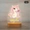 Personalized Animal Acrylic Night Light Custom Name LED Lamp For Kids 13