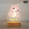 Personalized Animal Acrylic Night Light Custom Name LED Lamp For Kids 13