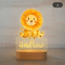 Personalized Animal Acrylic Night Light Custom Name LED Lamp For Kids 23