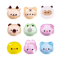 Glow In The Dark Mini Resin Animal Figurines Fairy Garden Accessories Set 3