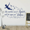 Peter Pan Inspirational Wall Sticker Italian Quote Nursery Kids Room Decor 4