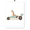 Safari Animal Nursery Wall Art Elephant Giraffe Nordic Kids Canvas Print 3