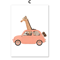 Safari Animal Nursery Wall Art Elephant Giraffe Nordic Kids Canvas Print 5