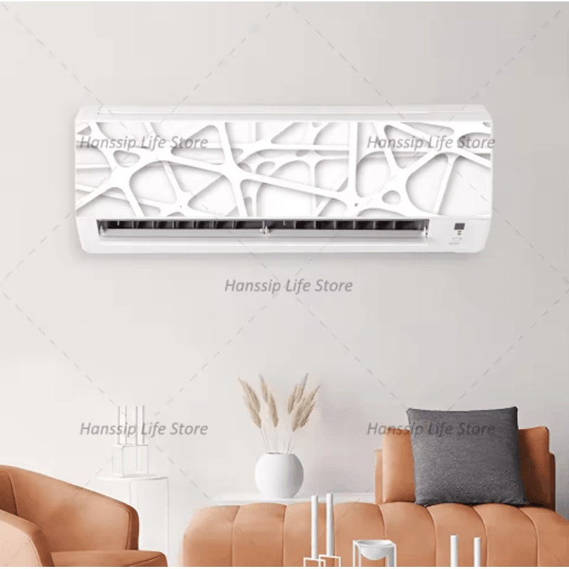 3D Geometric Air Conditioner Panel Sticker Abstract Illusion Wall Decal 2