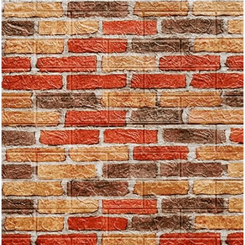 3D Brick Wall Sticker Panels Waterproof Self Adhesive DIY Wall Decor 21