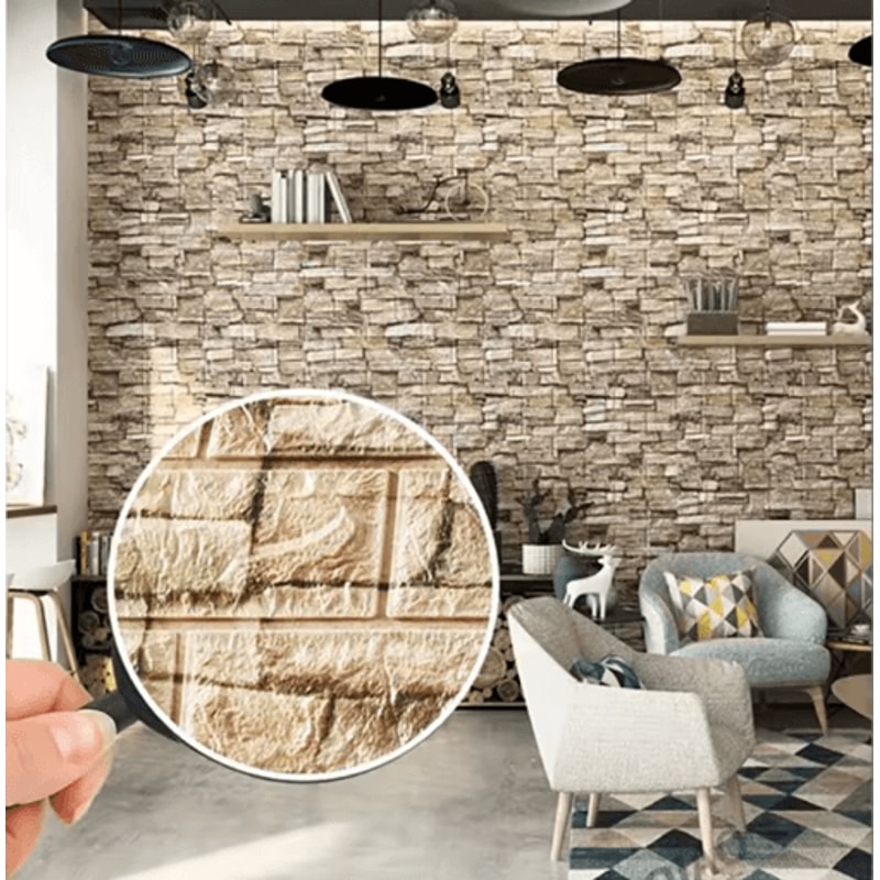 3D Brick Wall Sticker Panels Waterproof Self Adhesive DIY Wall Decor 26