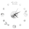 DIY Frameless Mirror Wall Clock Sticker Modern Quartz Wall Decor 3