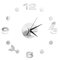 DIY Frameless Mirror Wall Clock Sticker Modern Quartz Wall Decor 3