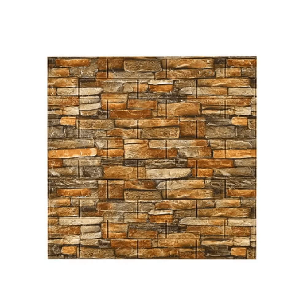 3D Self Adhesive Brick Wall Stickers 10pcs Foam DIY Decor Panels 8