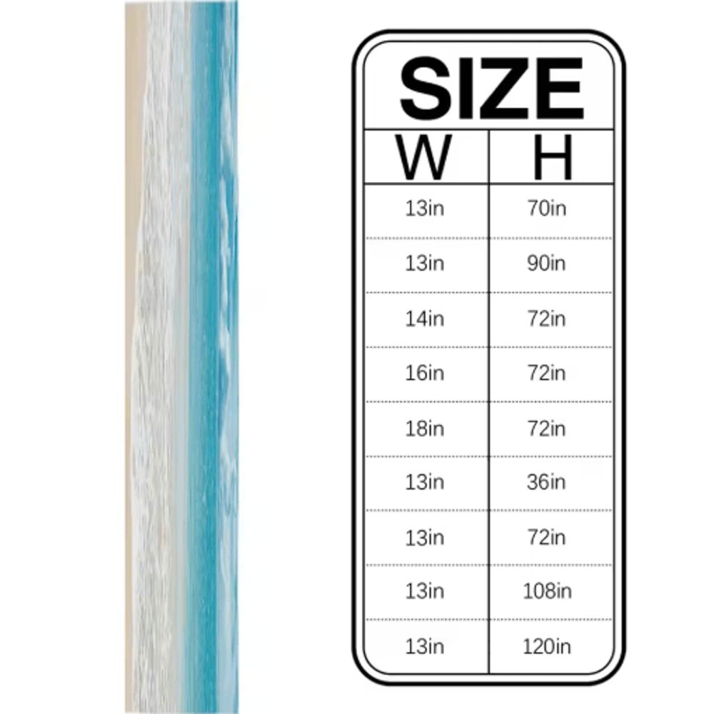 Ocean Beach Linen Table Runner Coastal Summer Dining Table Decor 2