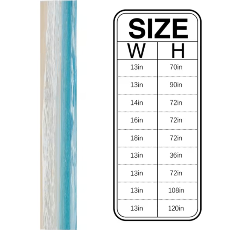 Ocean Beach Linen Table Runner Coastal Summer Dining Table Decor 2