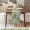 Lemon Tree Linen Table Runner With Blue Birds Vintage Floral Holiday Table Decor 6