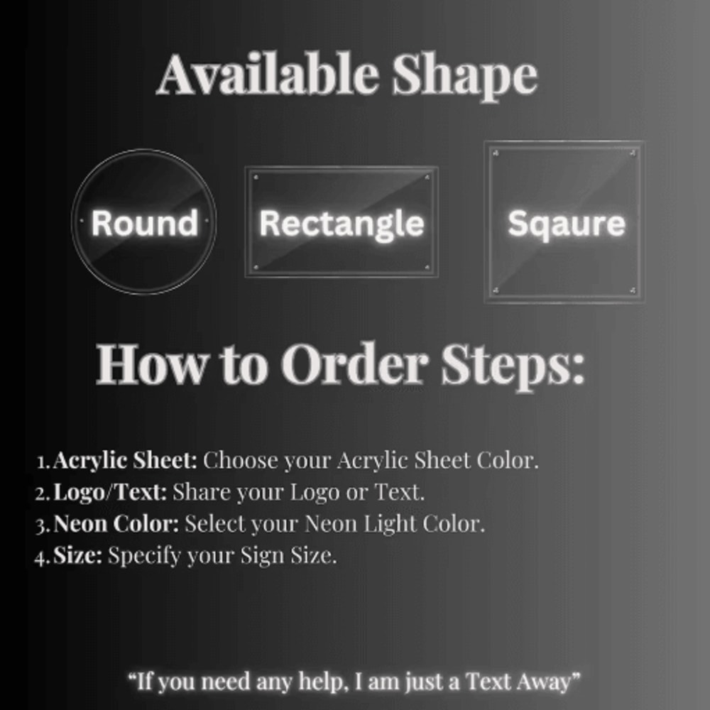 Custom LED Acrylic Business Logo Sign Backlit Salon Storefront Signage 1