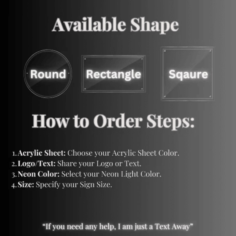 Custom LED Acrylic Business Logo Sign Backlit Salon Storefront Signage 1