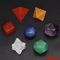 7Piece Platonic Solid Crystal Set Sacred Geometry Chakra Healing Stones 9