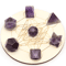 7Piece Platonic Solid Crystal Set Sacred Geometry Chakra Healing Stones 7