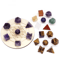 7Piece Platonic Solid Crystal Set Sacred Geometry Chakra Healing Stones 21