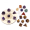 7Piece Platonic Solid Crystal Set Sacred Geometry Chakra Healing Stones 21