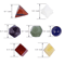 7Piece Platonic Solid Crystal Set Sacred Geometry Chakra Healing Stones 25