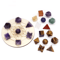 7Piece Platonic Solid Crystal Set Sacred Geometry Chakra Healing Stones 29