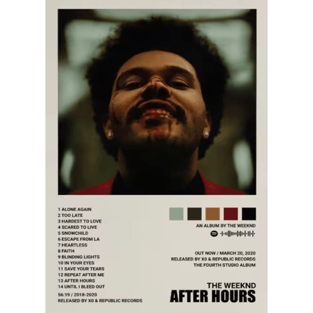 The Weeknd Music Album Poster Canvas Hip Hop Wall Art For Modern Home Decor 3