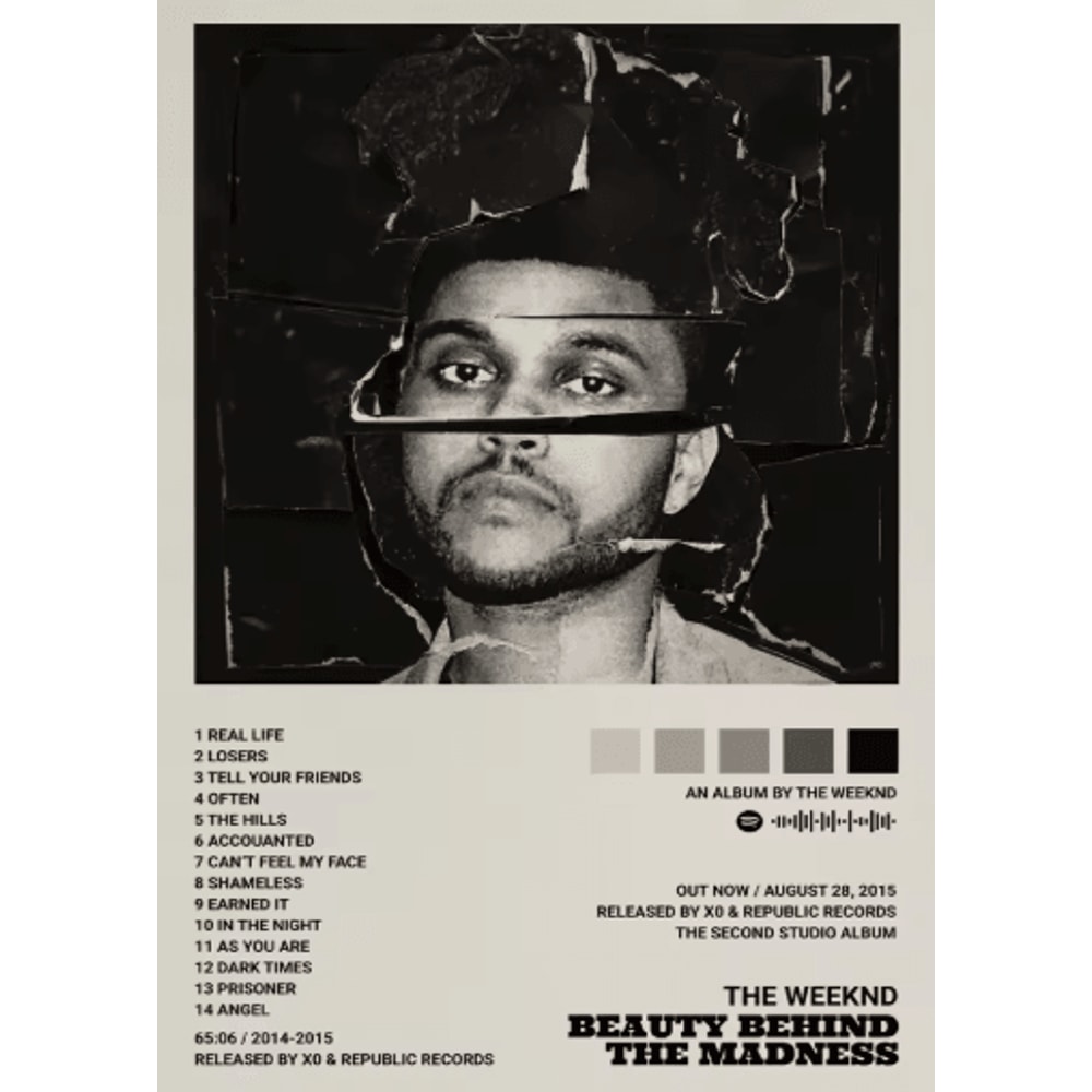 The Weeknd Music Album Poster Canvas Hip Hop Wall Art For Modern Home Decor 8