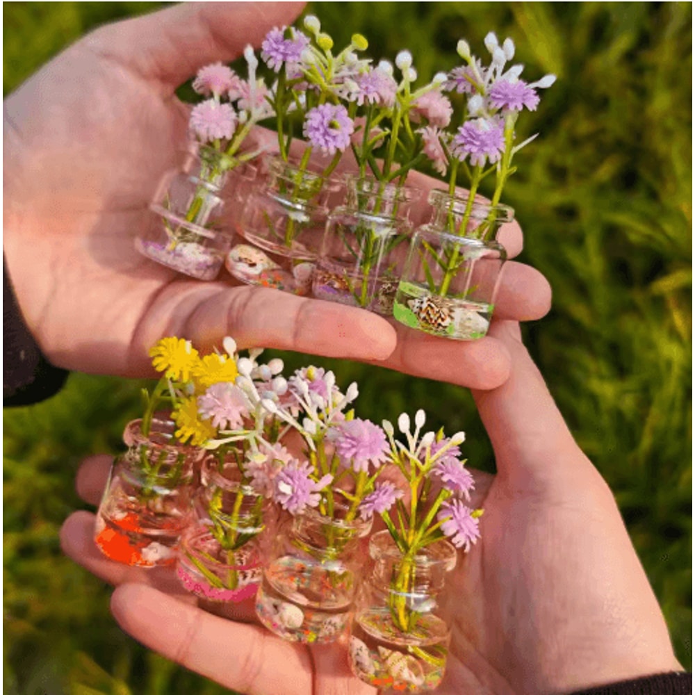 GlowintheDark Artificial Flower Vase Elegant Car Home Table Decor 3