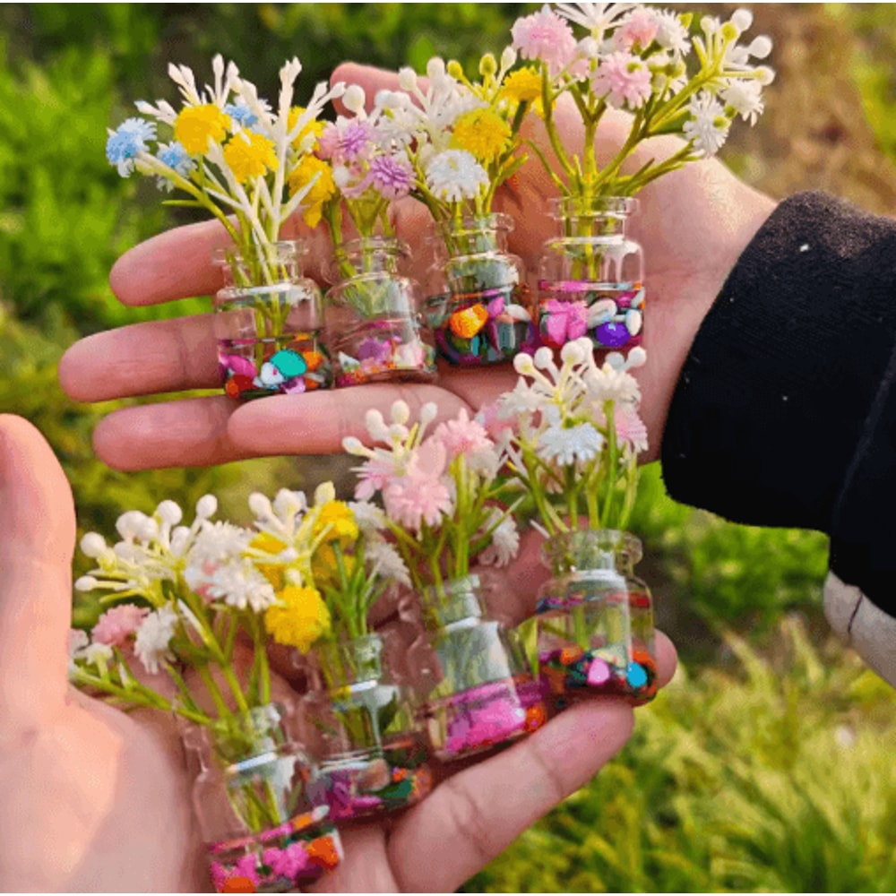 GlowintheDark Artificial Flower Vase Elegant Car Home Table Decor 4