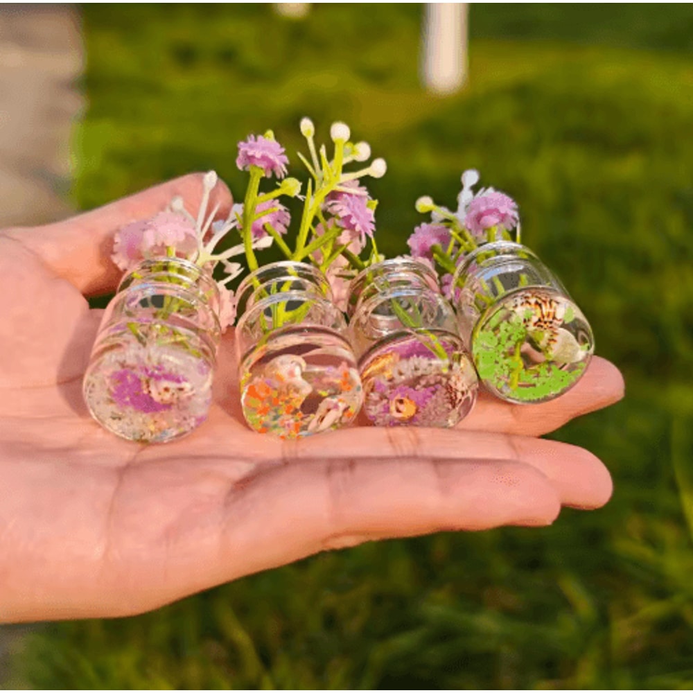 GlowintheDark Artificial Flower Vase Elegant Car Home Table Decor 5