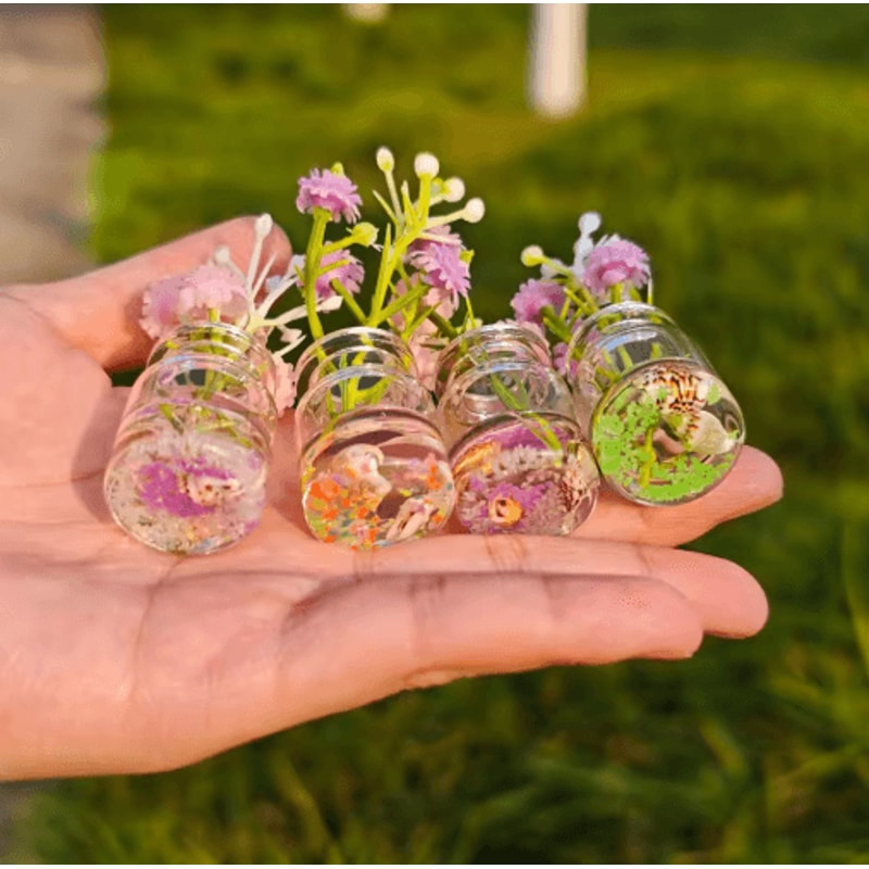 GlowintheDark Artificial Flower Vase Elegant Car Home Table Decor 5