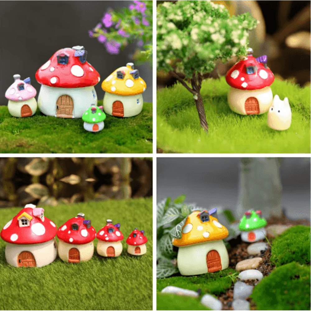 Mini Fairy Garden Accessories Set DIY Miniature Figurines For Garden Dollhouse Decor 16