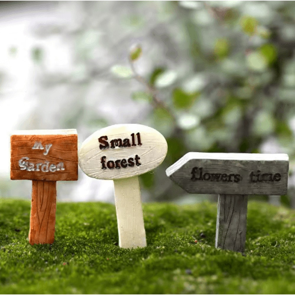 Mini Fairy Garden Accessories Set DIY Miniature Figurines For Garden Dollhouse Decor 19