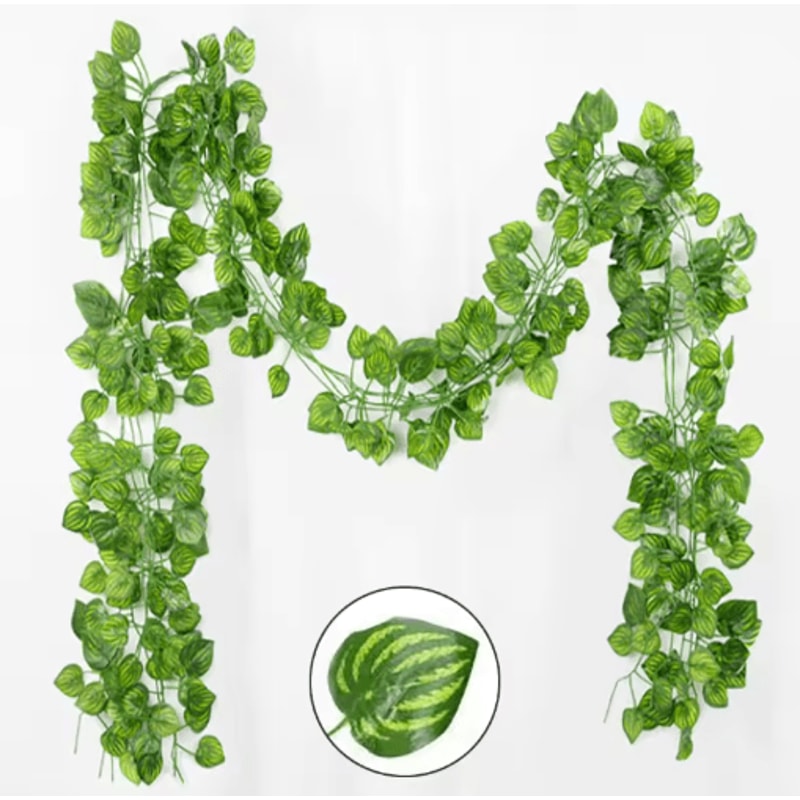 21M Artificial Ivy Vine Garland Lush Green Hanging Leaf Decor For Home Events 5